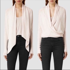 All Saints cropped wasson pirate cardigan